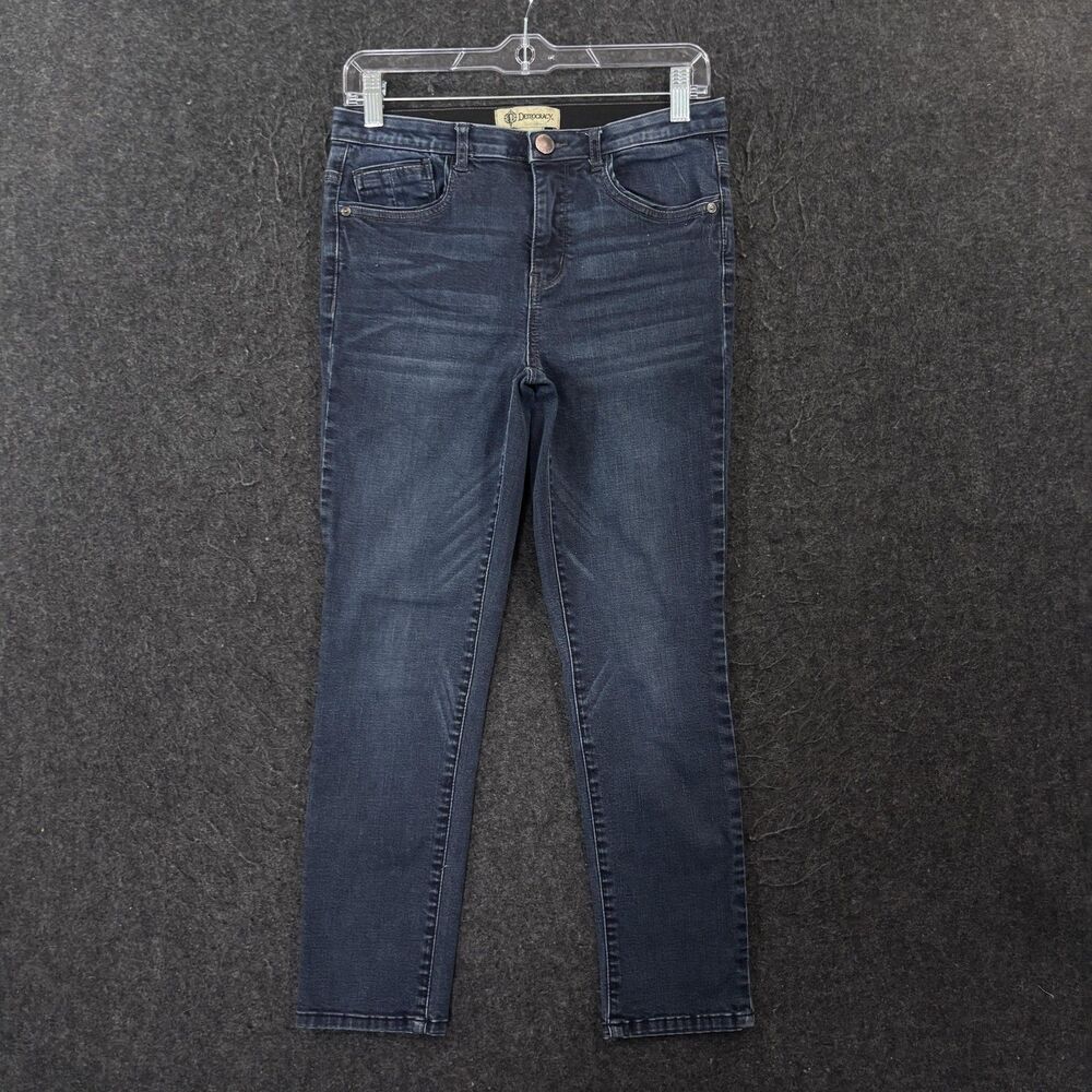 Democracy Ab Technology Jeans Women's 6 Blue Dark Wash Skinny Stretch Denim